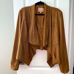 Gibson Latimer Faux Suede Waterfall Jacket